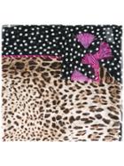 Dolce & Gabbana Leopard Print Scarf, Women's, Silk