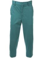 Cityshop Cropped Trousers, Men's, Size: L, Green, Cotton/polyurethane/tencel