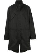 Lost & Found Rooms - Drawstring Midi Coat - Men - Cotton/polyester - S, Black, Cotton/polyester