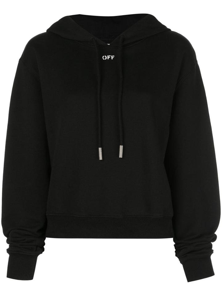 Off-white Basic Hoodie - Black