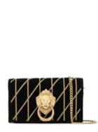 Moschino Lion Head Clutch - Black
