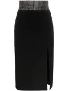 Christopher Kane High-waisted Crystal Embellished Skirt - Black