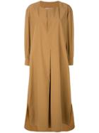 Cristaseya Long Sleeves Shirt Dress - Brown
