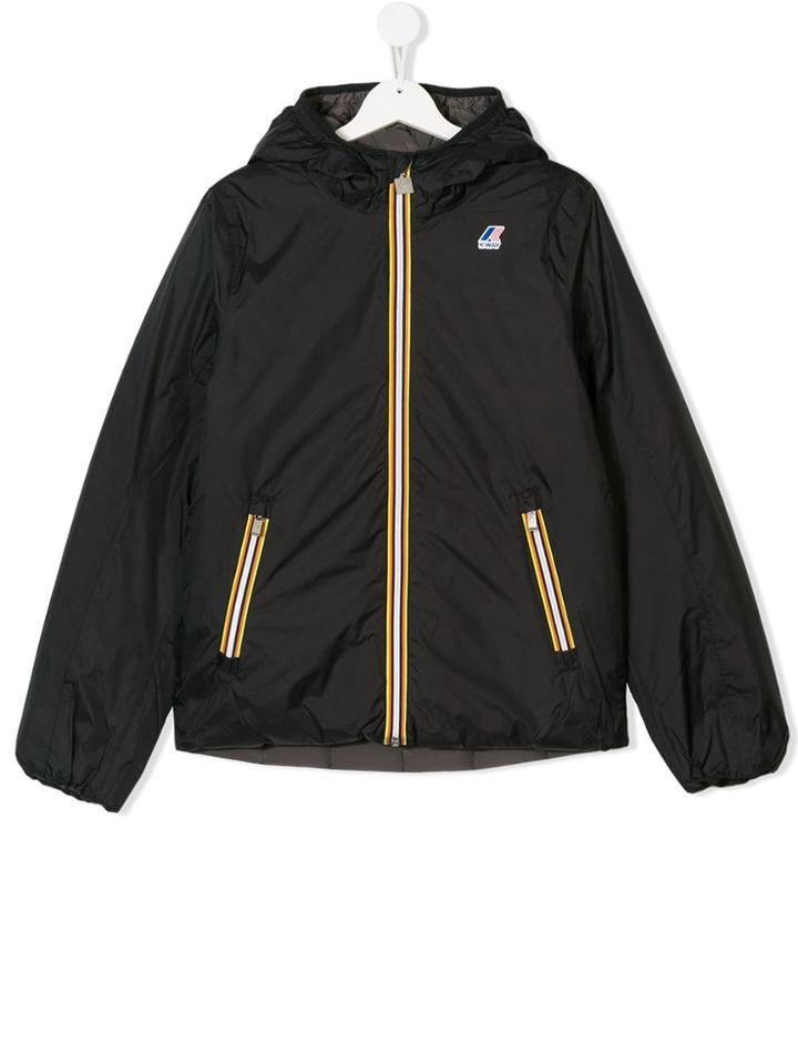 K Way Kids Teen Padded Lightweight Jacket - Black