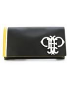 Emilio Pucci Logo Plaque Clutch, Women's, Black
