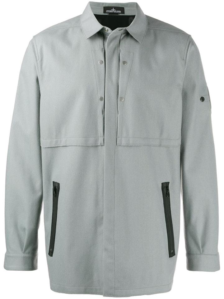 Stone Island Lightweight Shirt Jacket - Grey