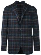 Boglioli Checked Blazer, Men's, Size: 54, Nylon/acetate/cupro/alpaca