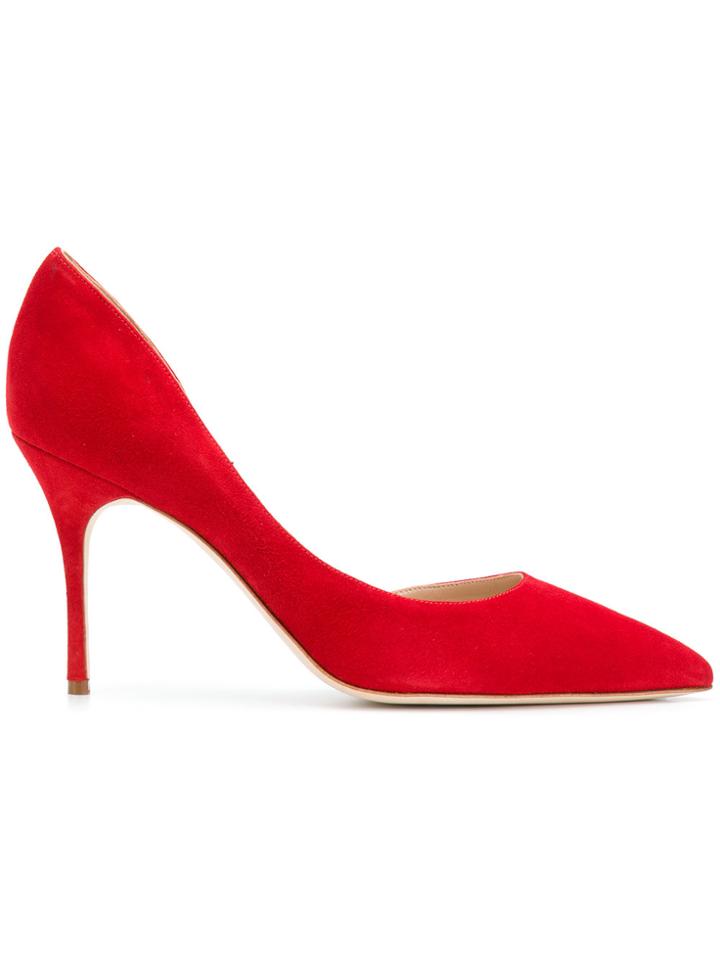 Manolo Blahnik Pilina Pumps - Red