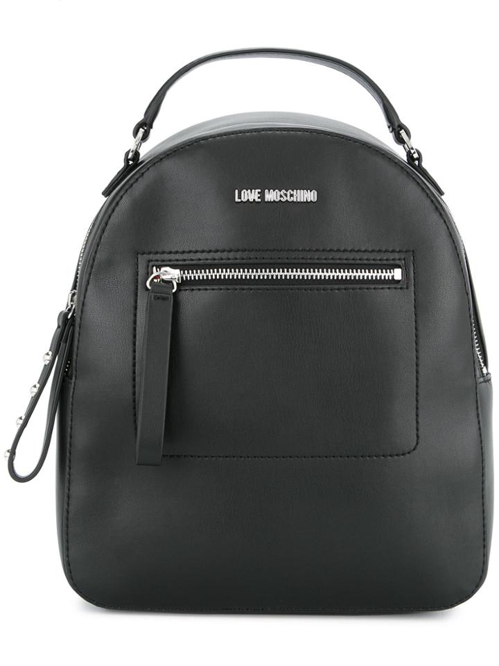 Love Moschino Chain Strap Backpack - Black