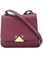 Emporio Armani Triangle Crossbody Bag, Women's, Red