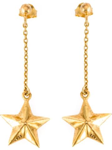 True Rocks Star Drop Earrings, Women's, Metallic