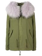 Mr & Mrs Italy Fur-trimmed Hood Parka - Green