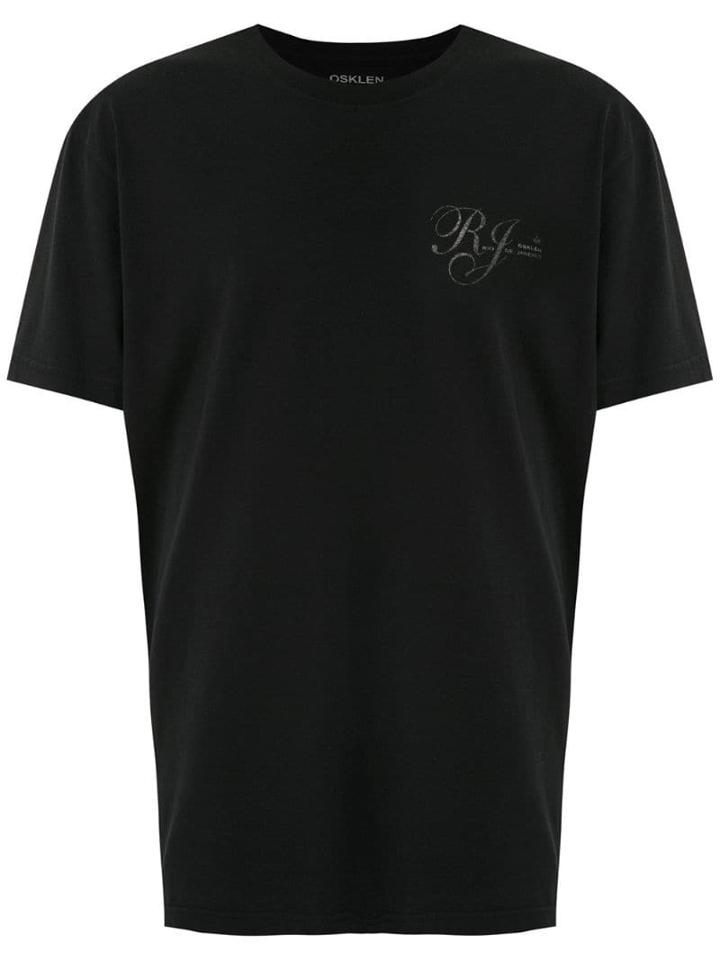 Osklen Rj Skateboard Print T-shirt - Black