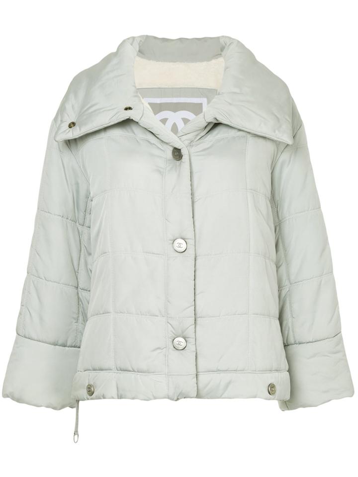 Chanel Vintage Down Boxy Jacket - Grey