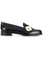 Emporio Armani Buckled Loafers - Black