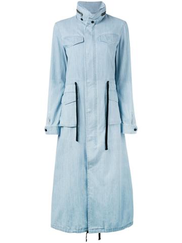 Vis A Vis Zipped Coat - Blue