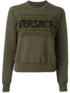 Versace Military Embellished Sweatshirt