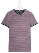 Tommy Hilfiger Junior Striped Jersey T-shirt - White