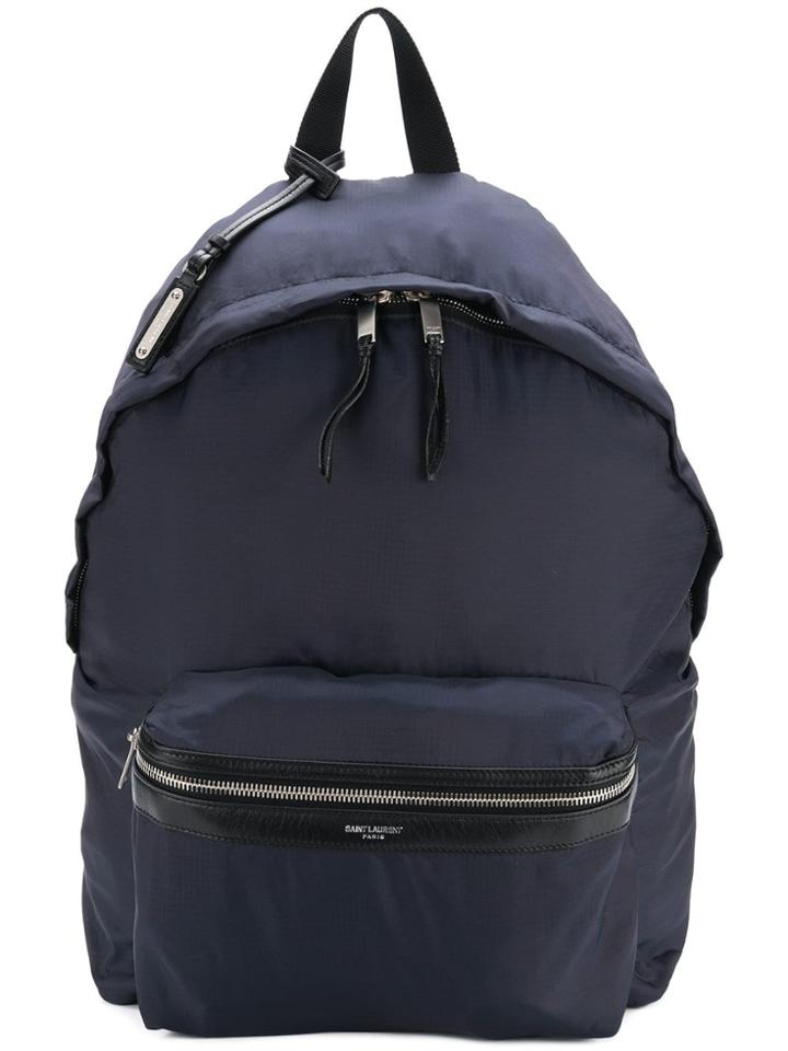 Saint Laurent Foldable City Backpack - Blue