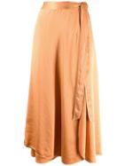 Forte Forte Slim Wrap Skirt - Orange