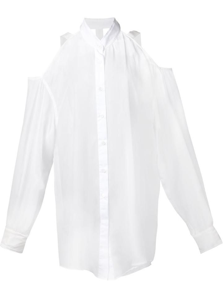 Lost And Found Cut-out Details Loose Shirt