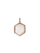 Jacquie Aiche Hexagon Charm Necklace - Gold