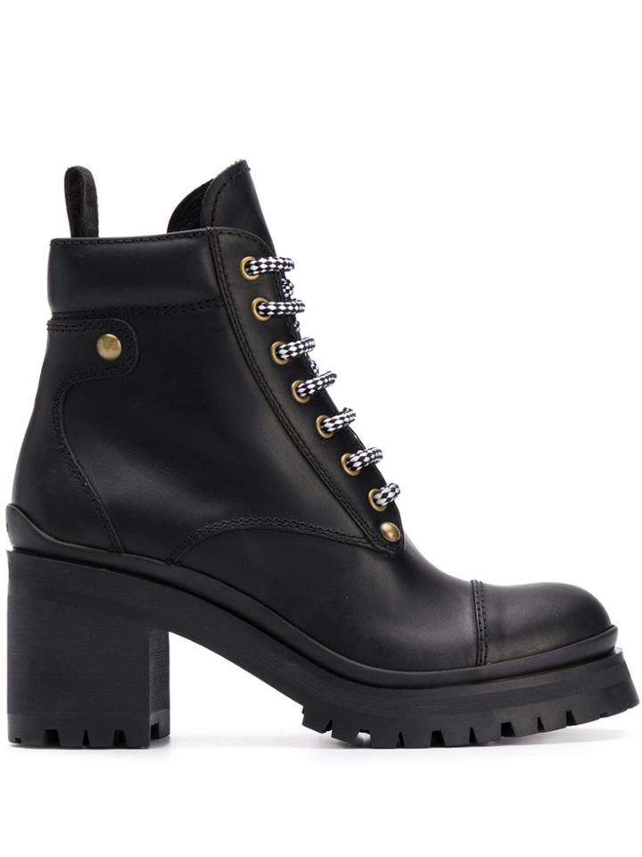Miu Miu Hiking Boots - Black