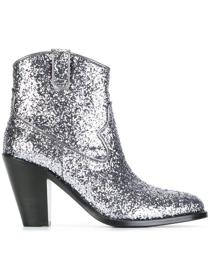 Saint Laurent 'curtis 80' Western Ankle Boots
