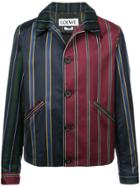 Loewe Patchwork Stripe Button Jacket - Multicolour
