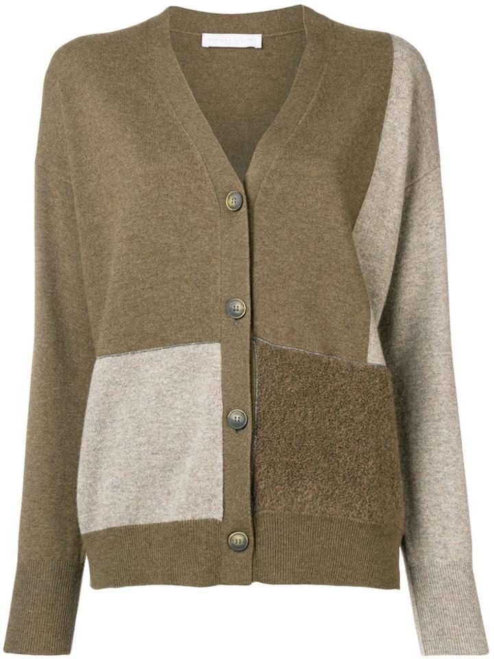 Fabiana Filippi Colour Block Knit Cardigan - Nude & Neutrals