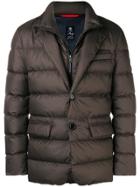Fay Gilet Insert Padded Jacket - Brown