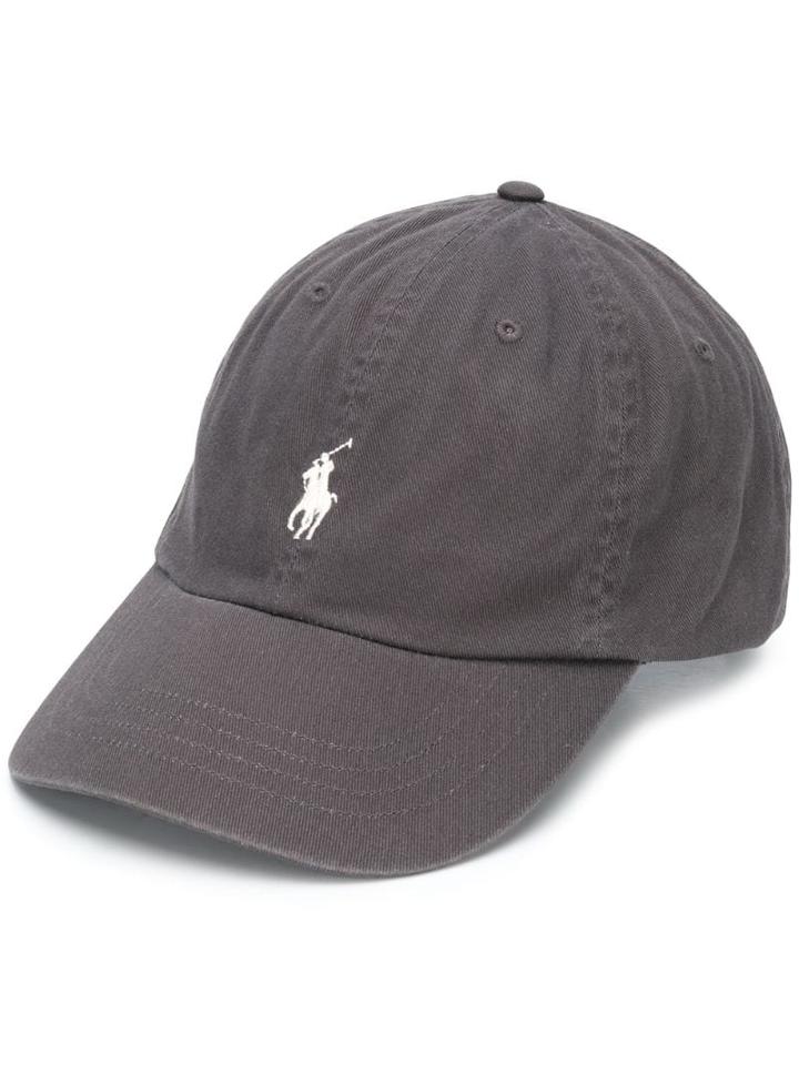 Polo Ralph Lauren Embroidered Logo Baseball Cap - Grey