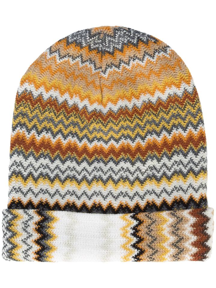 Missoni Patterned Hat - Nude & Neutrals
