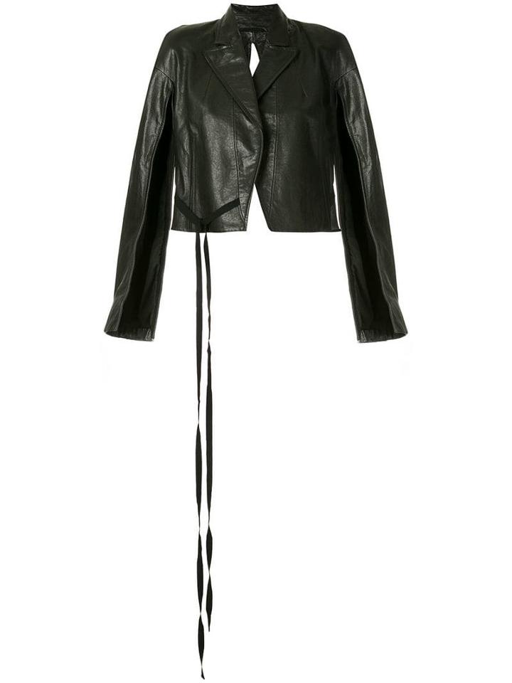 Ann Demeulemeester Cropped Biker Jacket - 99
