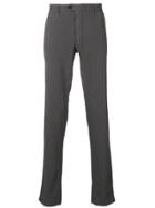 Fay Check Trousers - Grey
