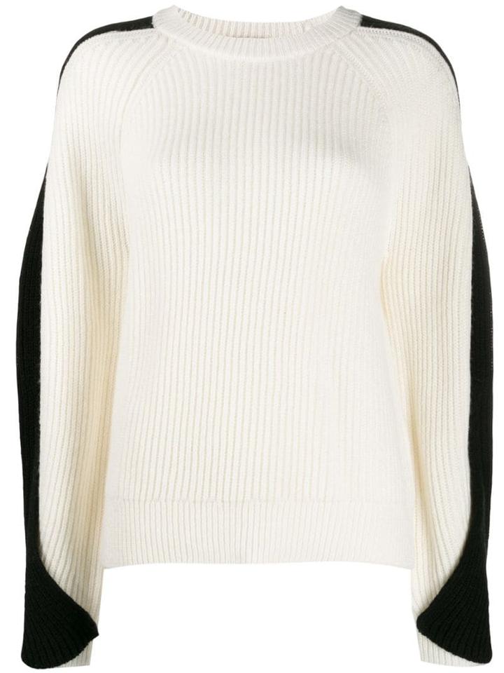 Lala Berlin Twisted Sleeve Sweater - White