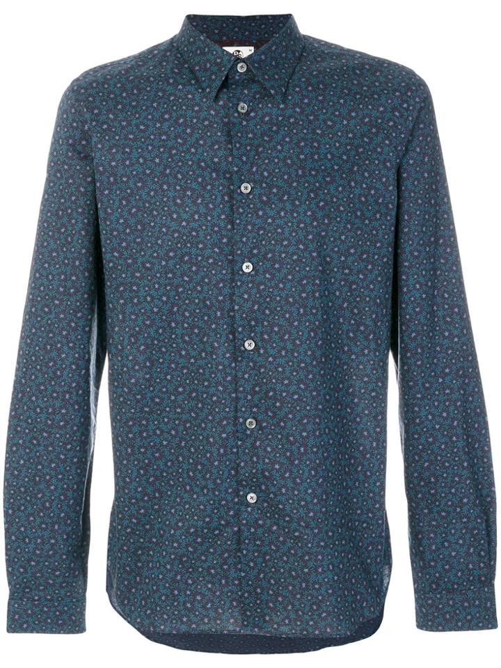 Ps By Paul Smith Printed Shirt - Blue