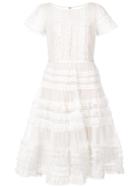 Marchesa Notte A-line Dress - White