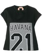 No21 Havana 21 Print T-shirt - 9000 Nero