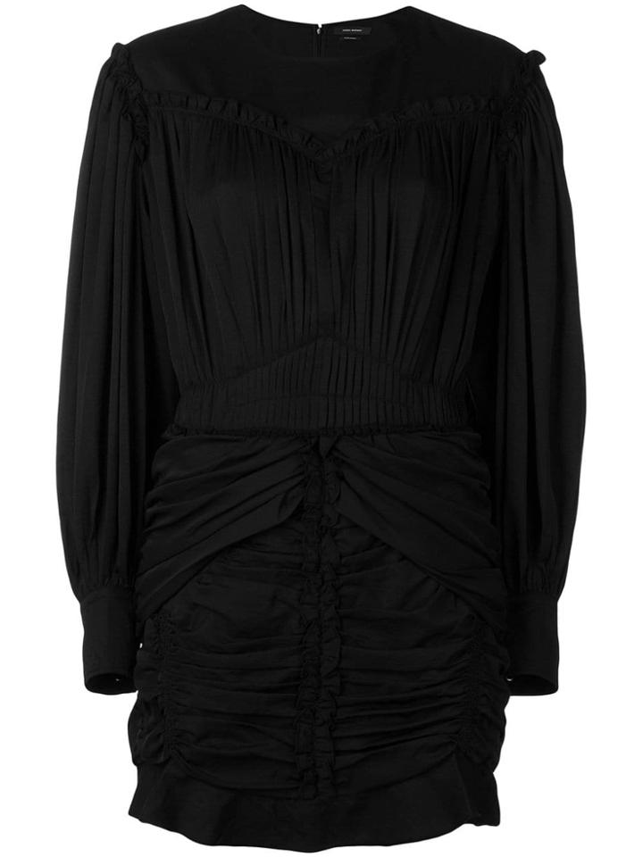Isabel Marant Pleat Detail Mini Dress - Black