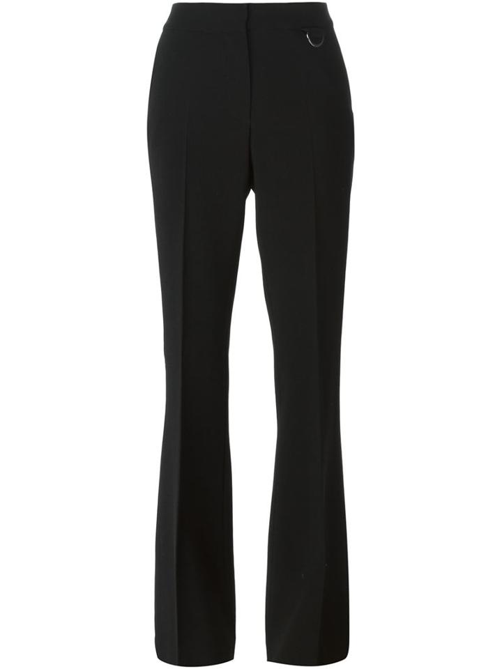 Giamba Flared Trousers, Women's, Size: 46, Black, Cotton/spandex/elastane/viscose/virgin Wool