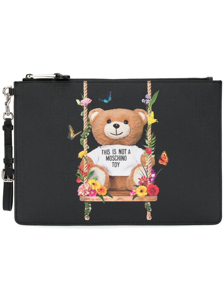 Moschino Toy Bear Clutch - Black
