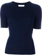 Courrèges 'ml03' Top, Women's, Size: 4, Blue, Cotton/cashmere