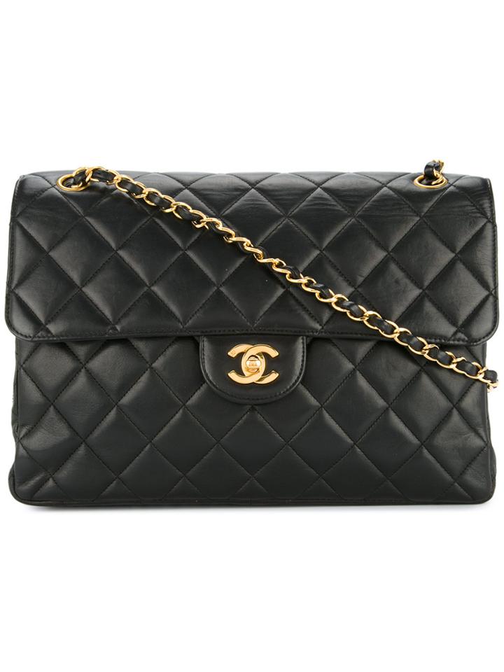 Chanel Vintage Double Face Chain Bag - Black