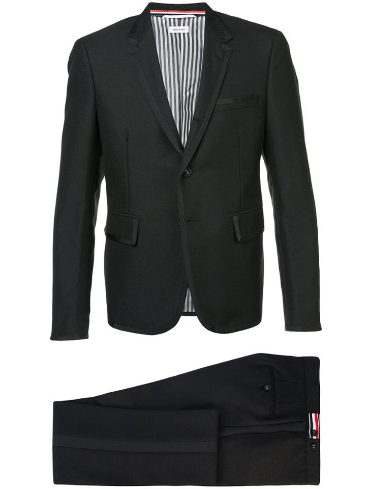 Thom Browne Cropped Design Suit - Black