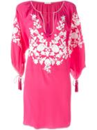 P.a.r.o.s.h. Short Susino Dress, Women's, Size: Xs, Pink/purple, Silk