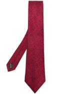 Salvatore Ferragamo Pixel Print Tie - Red