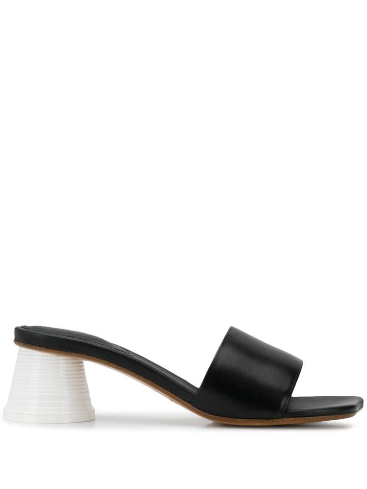 Mm6 Maison Margiela Espresso Cup Heel Mules - Black