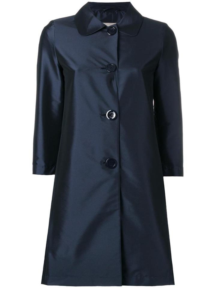 Herno Three-quarters Midi Coat - Blue