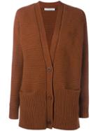 Vince V-neck Cardigan, Women's, Size: Xs, Yellow/orange, Cashmere/wool